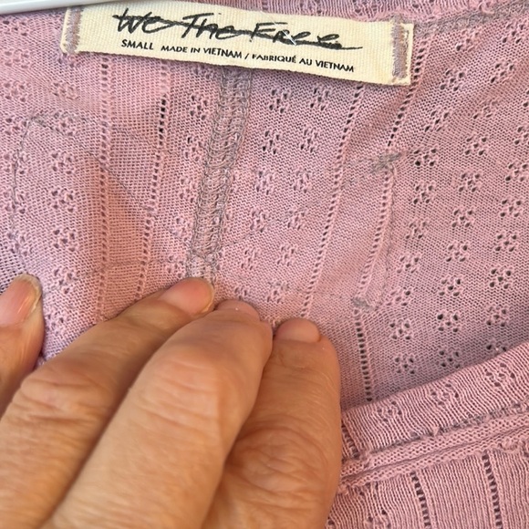 Free People Lilac Ruffle Tank Top - Picture 6 of 7